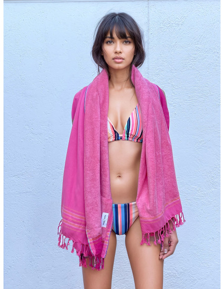 Serviette de plage éponge & Kikoy Zanzibar