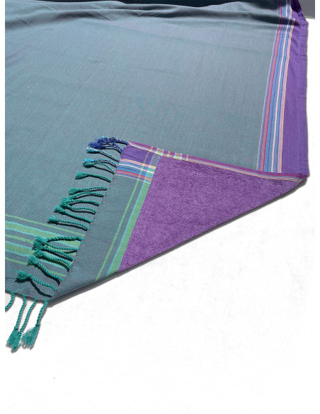 Serviette de plage éponge & Kikoy Kilima