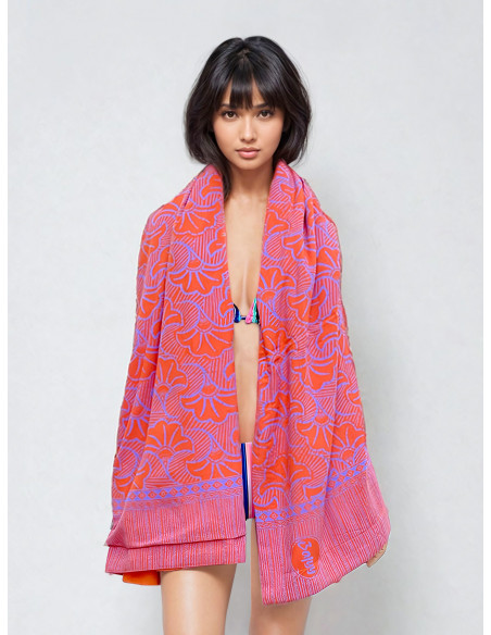 Serviette de plage  éponge & Batik Balyy Dancing in the Sun