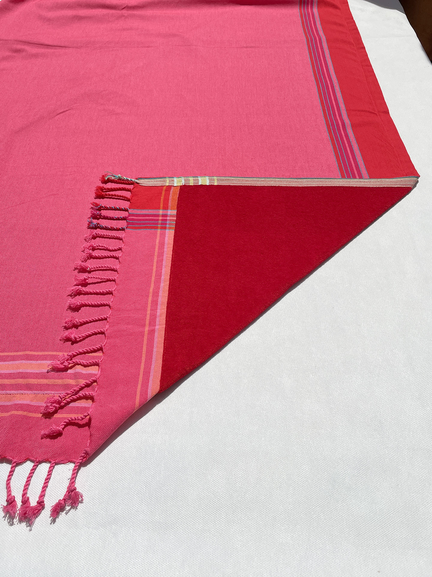 Serviette de plage éponge & Kikoy Pretty Pink