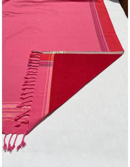 Serviette de plage éponge & Kikoy Pretty Pink