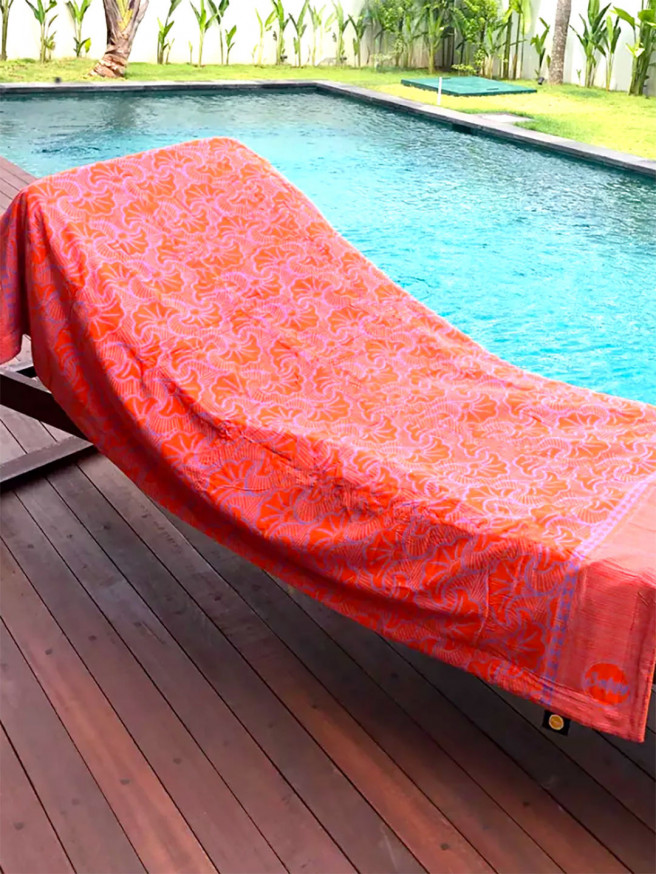 Serviette de plage  éponge & Batik Balyy Dancing in the Sun 2