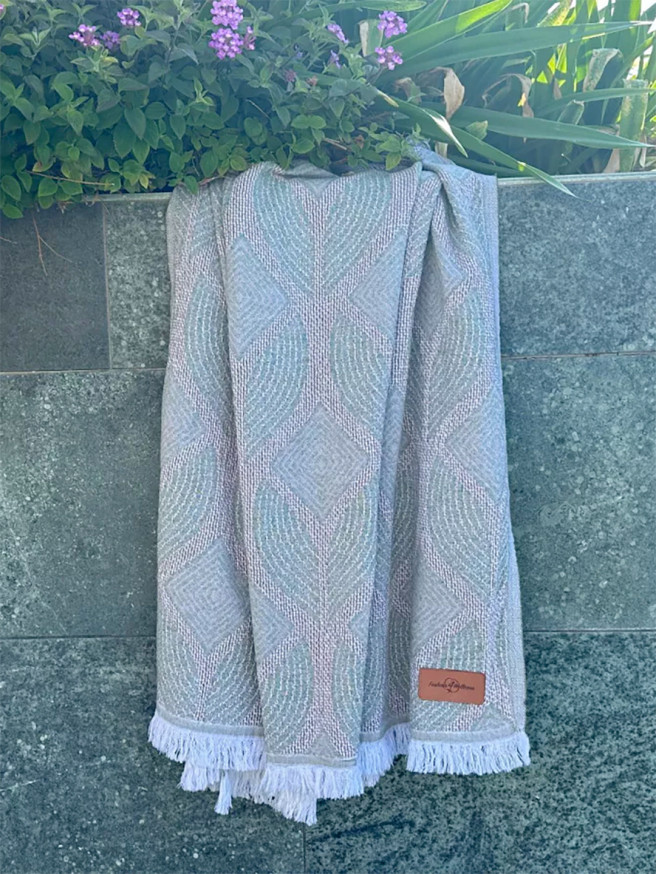 Fouta Botanic Art Taupe-Green