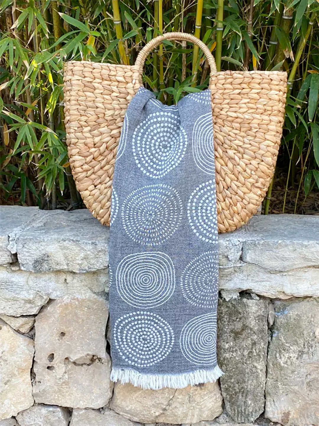 Fouta Circle Black