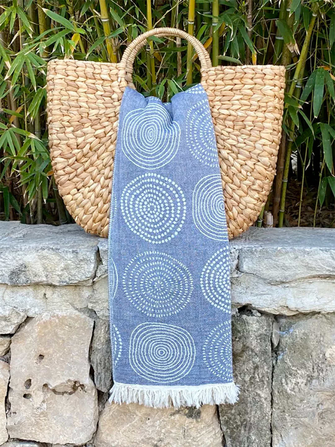 Fouta Circle Dark Blue