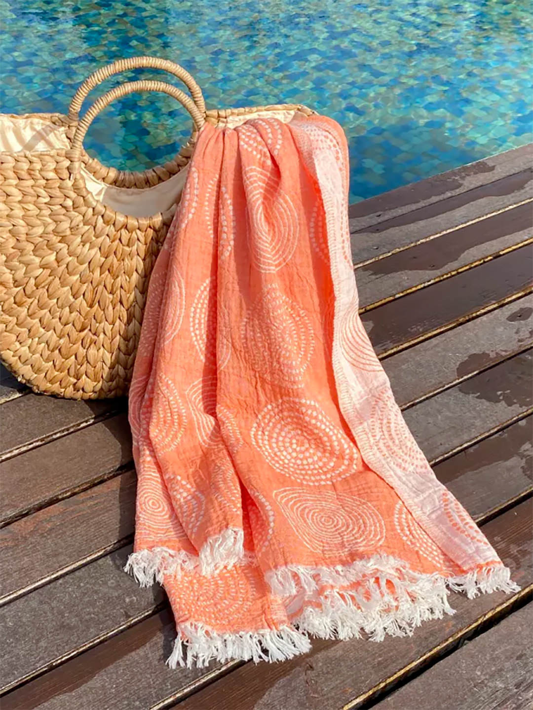 Fouta Circle Coral