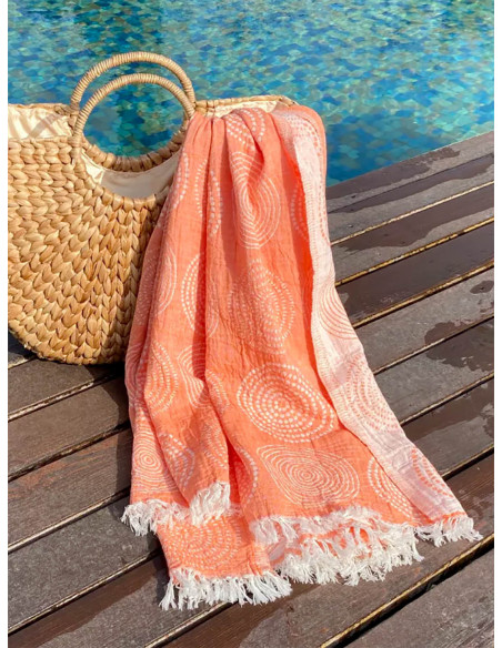 Fouta Circle Coral