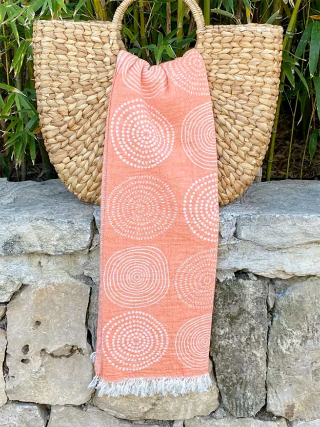 Fouta Circle Coral
