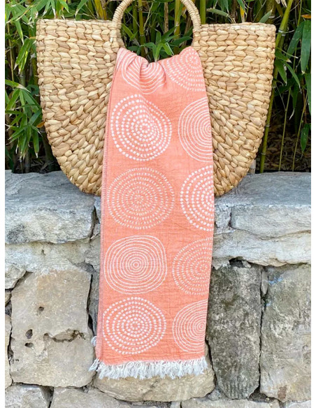 Fouta Circle Coral