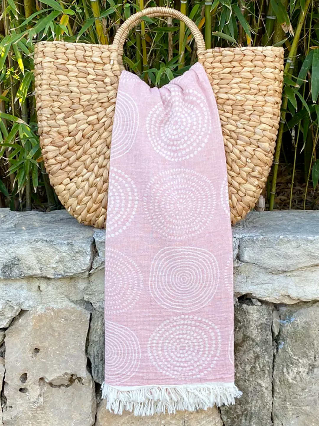 Fouta Circle Powder Pink