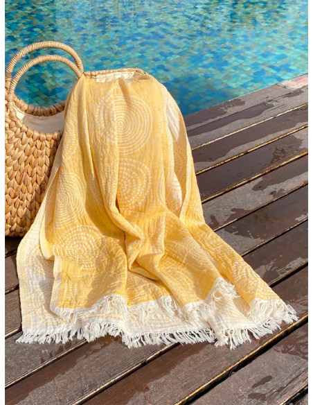 Fouta Circle Mustard