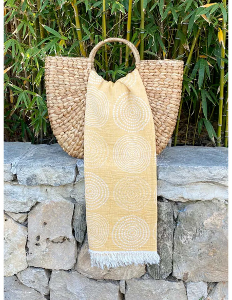 Fouta Circle Mustard