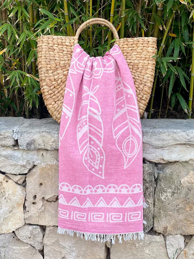 Fouta Dreamcatcher Pink 2
