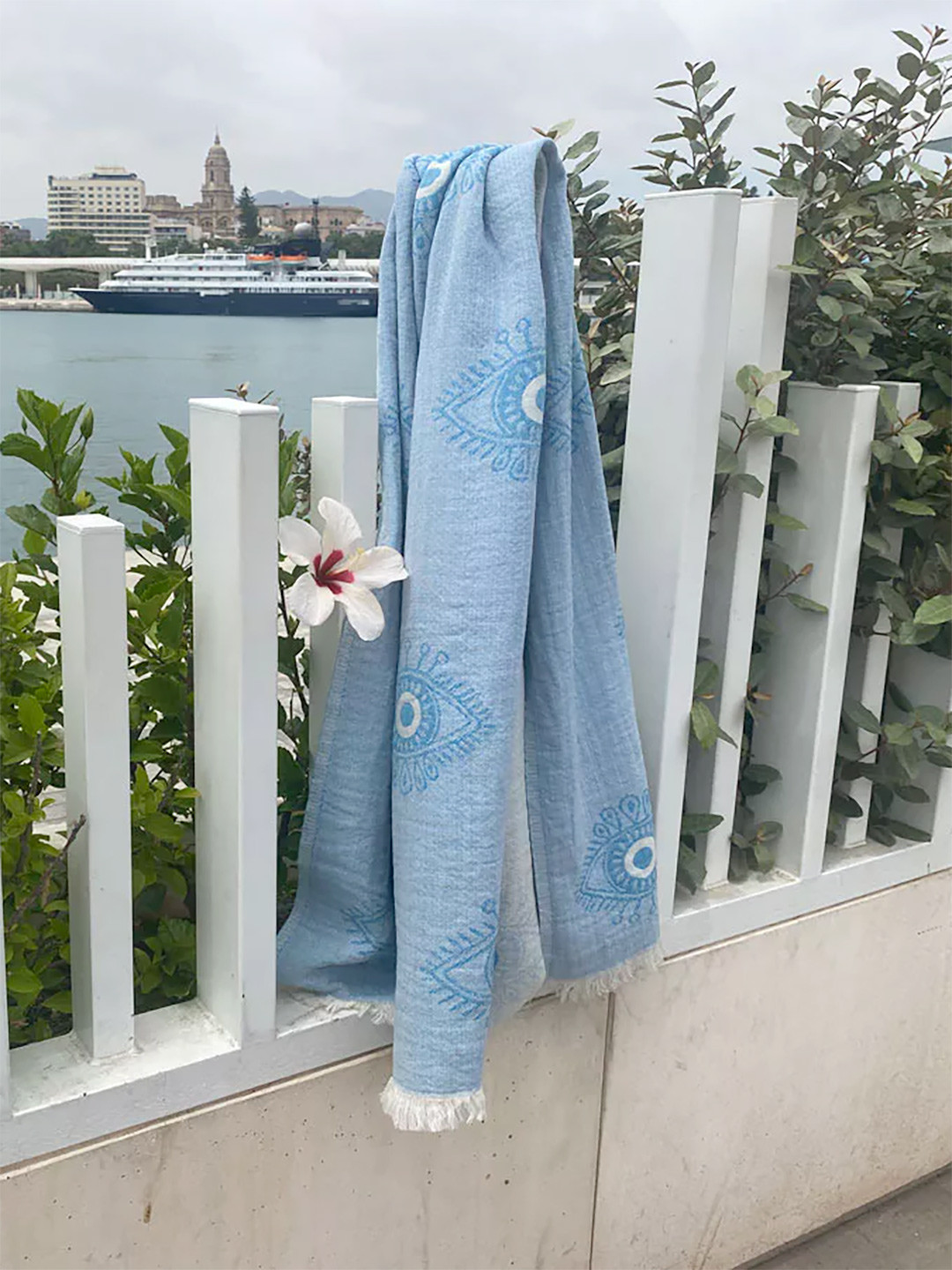 Fouta Eye Blue