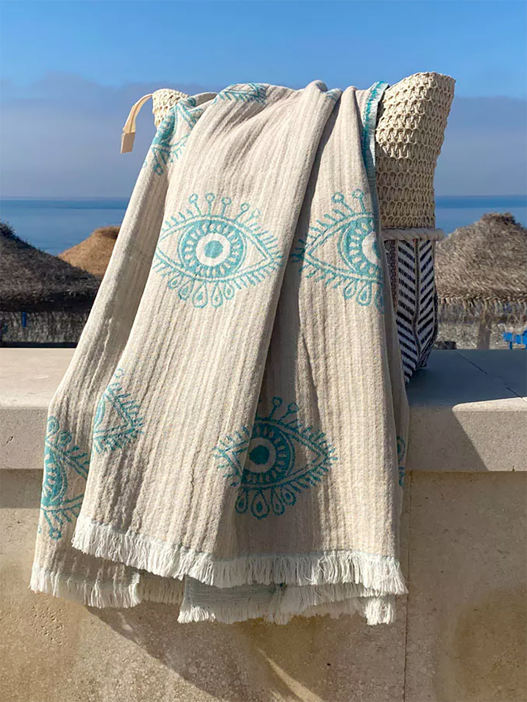 Fouta Eye Beige