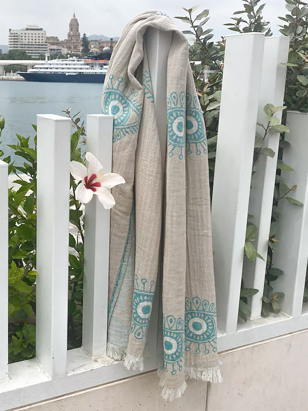 Fouta Eye Beige