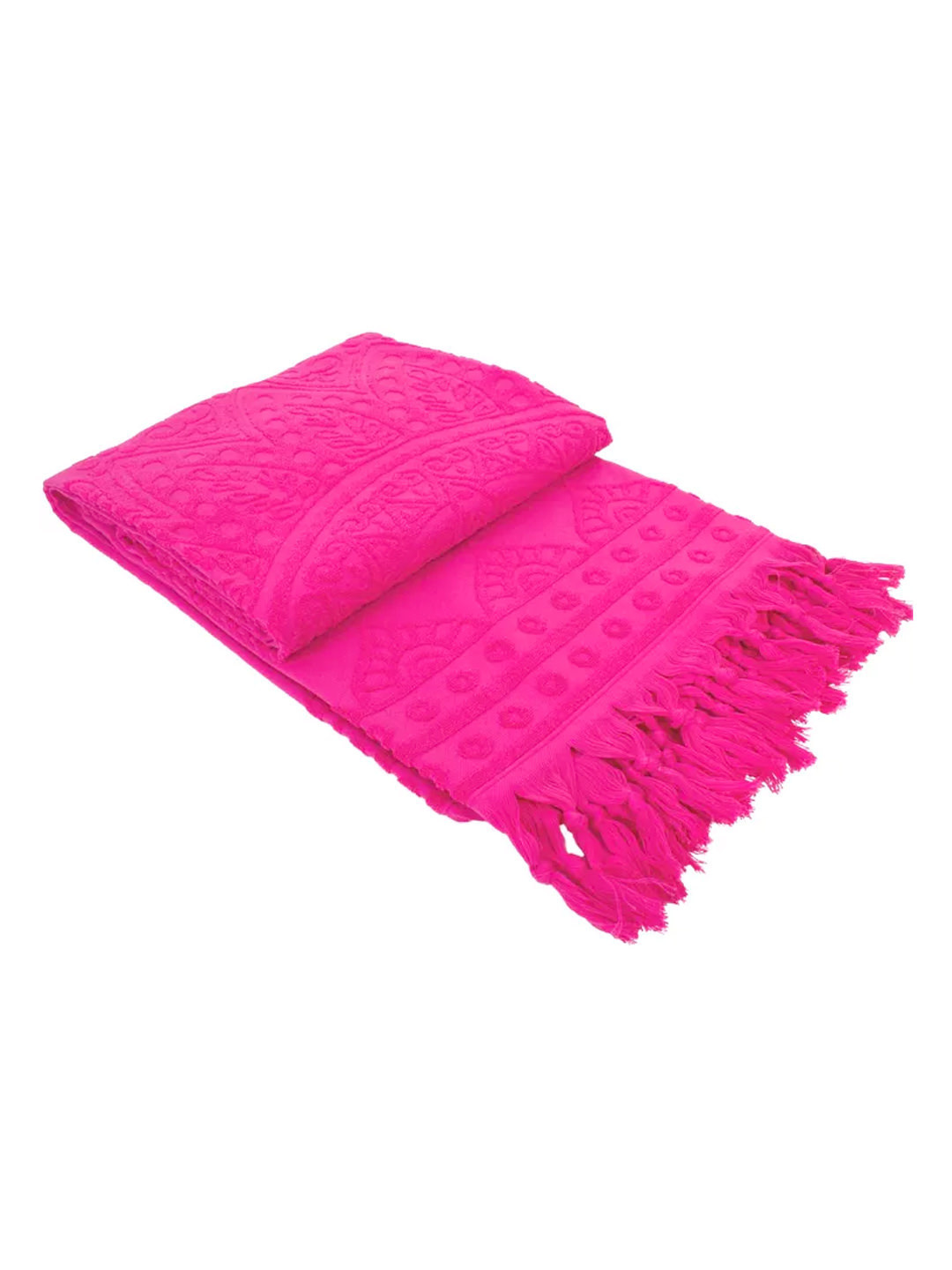 Serviette de plage éponge Zennn  Fuchsia