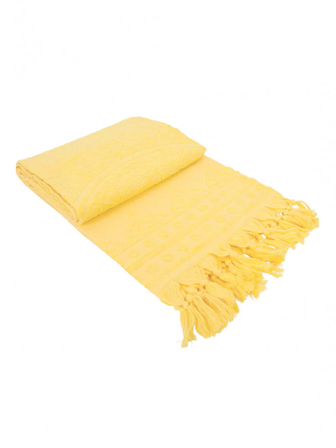 Serviette de plage éponge Zennn  Yellow 2