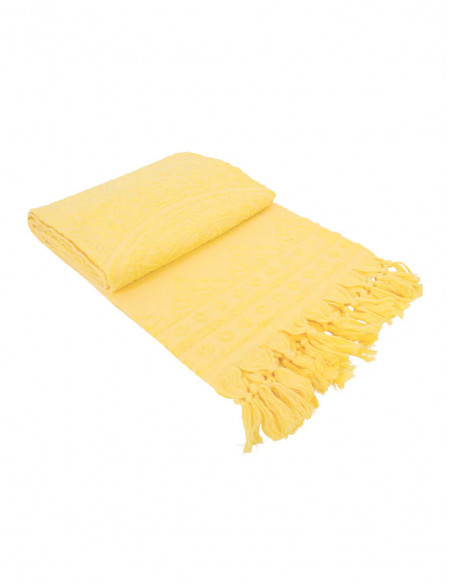 Serviette de plage éponge Zennn  Yellow