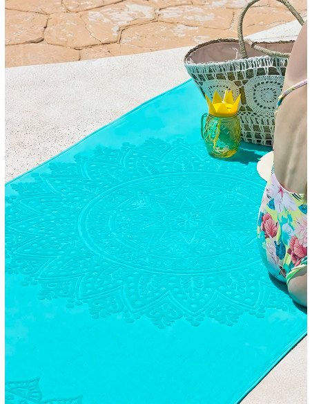 Serviette de plage éponge Zennn  SeaGreen