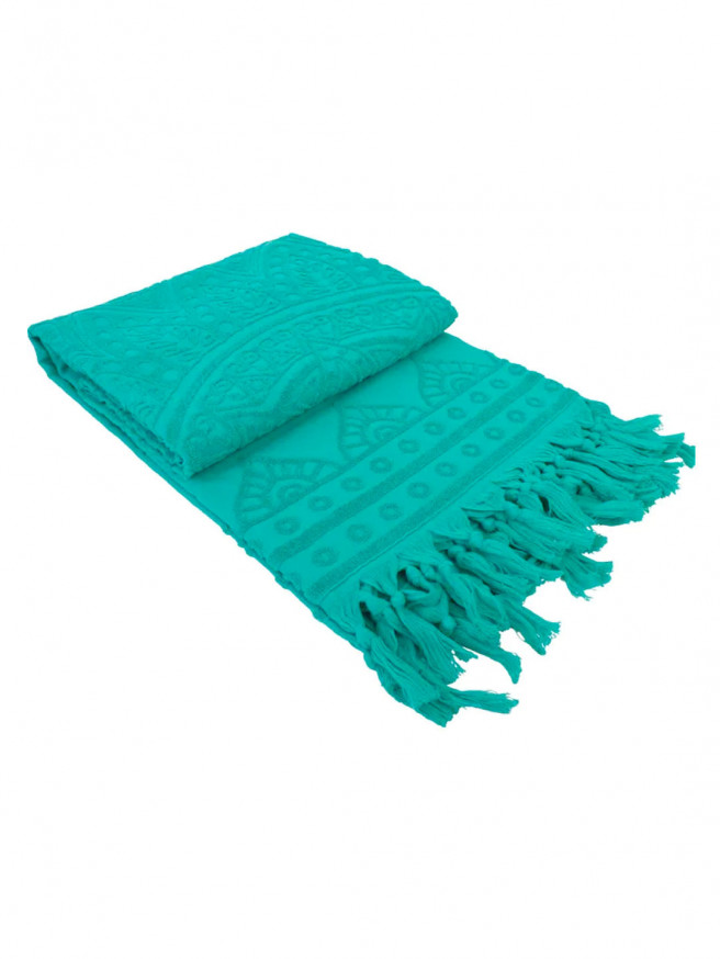 Serviette de plage éponge Zennn  SeaGreen 2