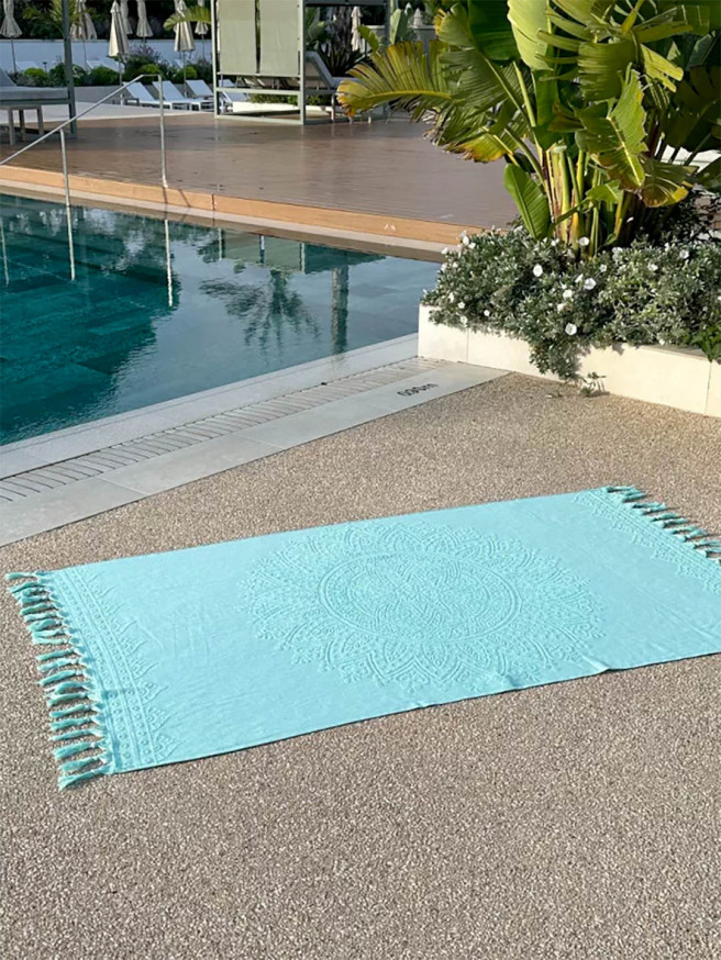 Serviette de plage éponge Zennn  Mint Green