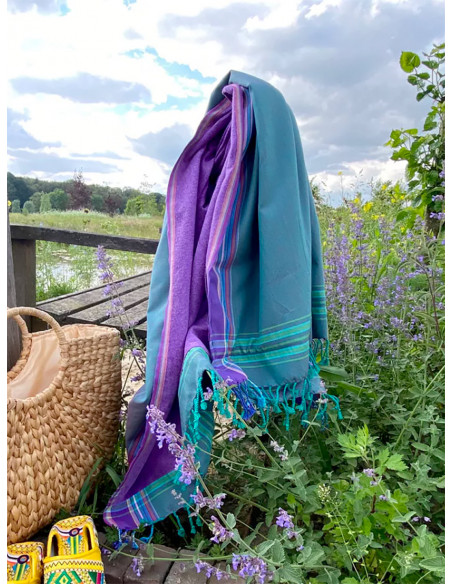 Serviette de plage éponge & Kikoy Kilima