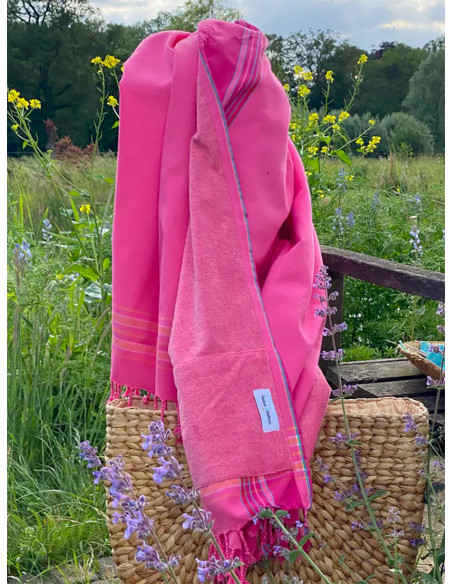 Serviette de plage éponge & Kikoy Zanzibar